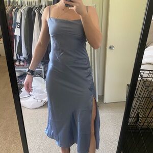 Whyte Valentyne Aurelia Midi Dress - Steel Blue